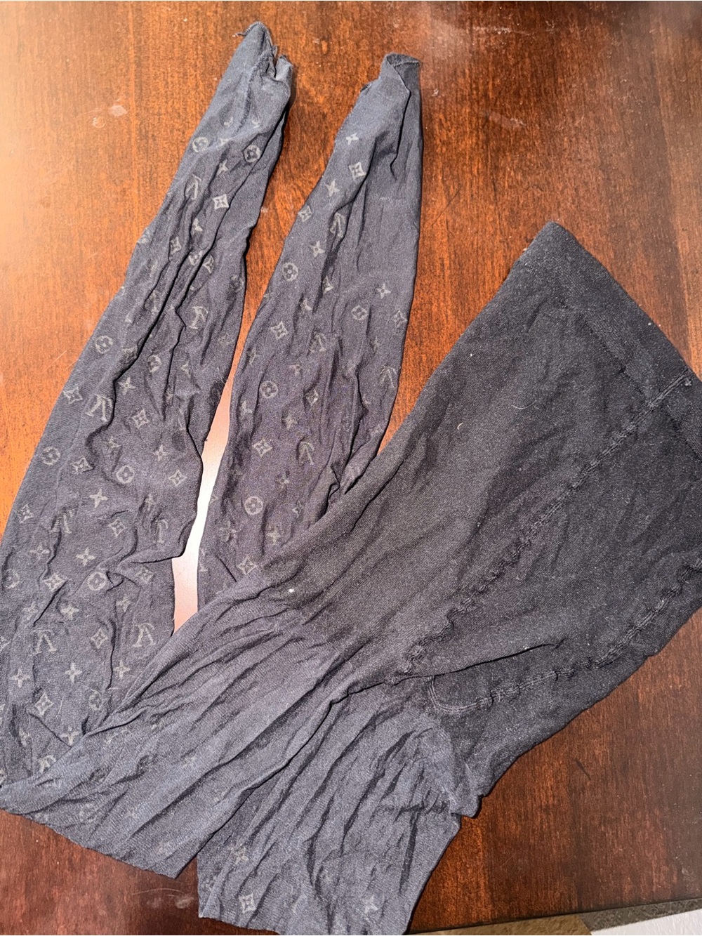 Black Women's Louis Vuitton Sheer Tights